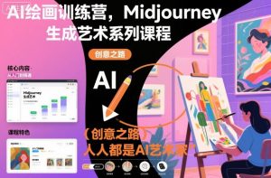 AI绘画训练营，Midjourney生成艺术系列课程，人人都是AI艺术家-21资源库