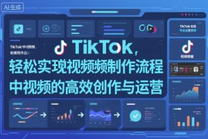 TikTok中视频制做流程,轻松实现Tk中视频的高效创作与运营-21资源库