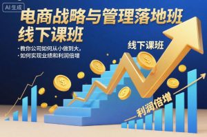 电商战略与管理落地班线下课，教你公司如何从小做到大，如何实现业绩和利润倍增【录音】-21资源库