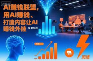 AI賺钱联盟,用AI賺钱、打造内容让AI成为你的賺钱外挂-21资源库