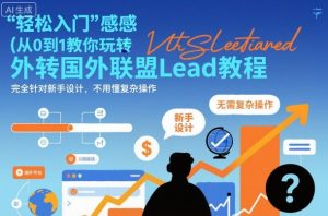 国外联盟賺美刀项目，从0到1教你玩转国外联盟Lead教程，纯新手可操作性100%-21资源库