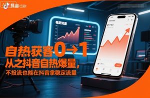 自热获客从0到1之抖音自热爆量,不投流也能在抖音拿稳定流量-21资源库