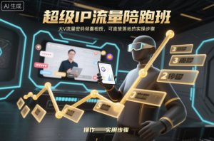 超级IP流量陪跑班,大V流量密码倾囊相授,可直接落地的实操步骤-21资源库