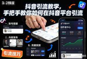 抖音引流教学，手把手教你如何在抖音平台引流-21资源库