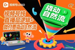 视频号纯直播底层逻辑+微付费撬动自然流-21资源库