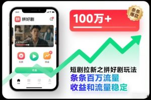 短剧拉新之拼好剧玩法,条条百万流量,收益和流量稳定-21资源库