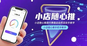 小店随心推微付费撬动自然流投手教学,小店随心推手把手教学-21资源库
