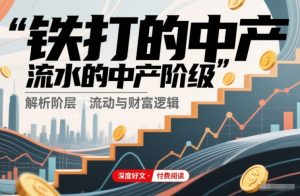 付费文章：铁打的中产，流水的中产阶级-21资源库