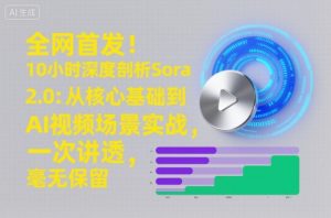 全网首发!10小时深度剖析Sora 2.0:从核心基础到AI视频场景实战,一次讲透,毫无保留-21资源库