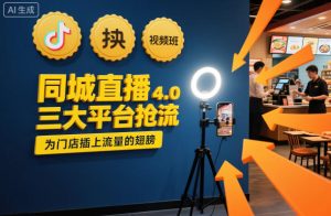 同城直播实操班4.0,三大平台抢流,为门店插上流量的翅膀-21资源库