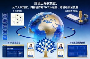 跨境出海实战营，从个人IP定位、内容创作到TikTok运营、跨境选品全覆盖-21资源库