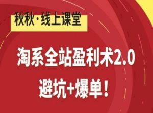 淘系全站盈利术2.0，避坑+爆单-21资源库