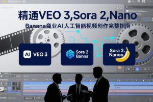 精通VEO 3，Sora 2，Nano Banana商业AI人工智能视频创作完整指南-21资源库