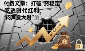 付费文章:打破“穷稳定”,吃透时代红利,“闷声发大财”的终极真谛-21资源库