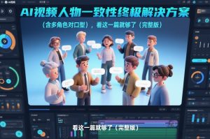 AI视频人物一致性终极解决方案（含多角色对口型），看这一篇就够了（完整版）-21资源库