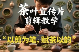 茶叶宣传片剪辑教学，以剪为笔，赋茶以韵，新手也能拍出高级感-21资源库