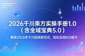 2026千川乘方实操手册1.0（含全域宝典5.0），解锁2026年千川投放新范式，轻松实现ROI提升-21资源库