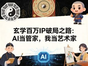 玄学百万IP破局之路：AI当管家，我当艺术家-21资源库