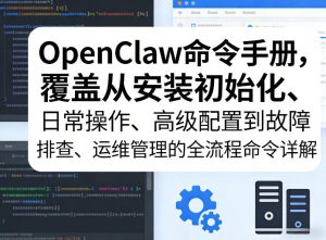 OpenClaw命令手册，覆盖从安装初始化、日常操作、高级配置到故障排查、运维管理的全流程命令详解-21资源库