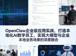 OpenClaw企业级应用实战，打造本地化AI数字员工，实现大模型与企业本地业务场景的深度融合-21资源库
