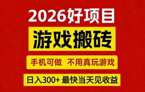 26年好项目：CSGO游戏搬砖，全自动挂G，不需要玩游戏，手机操作日入3张+【揭秘】-21资源库
