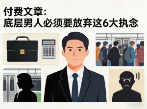 付费文章：底层男人必须要放弃这6大执念-21资源库