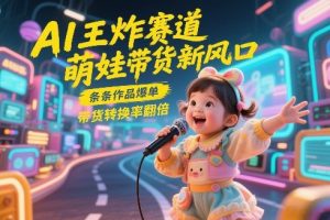 AI王炸赛道，萌娃带货新风口，条条作品爆单，带货转换率翻倍，核心逻辑拆解-21资源库
