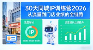 30天同城IP训练营2026年，从流量到门店业绩的全链路-21资源库