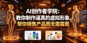 AI创作者学院:教你制作逼真的虚拟形象,帮你销售产品而无需露面【原创双语字幕】-21资源库