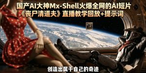 国产AI大神Mx-Shell火爆全网的AI短片《丧尸清道夫》直播教学回放+提示词-21资源库