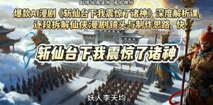 爆款AI漫剧《斩仙台下我震惊了诸神》深度解析课,逐段拆解仙侠漫剧镜头与制作思路,快速复刻爆款创作模式-21资源库