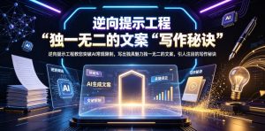 逆向提示工程教您突破AI常规限制，写出独具魅力独一无二的文案，引人注目的写作秘诀【原创双语字幕】-21资源库