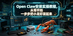Open Claw安装实操教程,从零开始一步步一步步把小龙虾装起来-21资源库