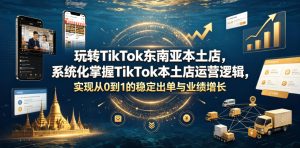 玩转TikTok东南亚本土店，系统化掌握TikTok本土店运营逻辑，实现从0到1的稳定出单与业绩增长-21资源库