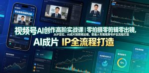 视频号AI创作高阶实战课｜零拍摄零剪辑零出镜，从IP定位、AI成片到剪辑运维，普通人专属视频号IP全流程打造-21资源库