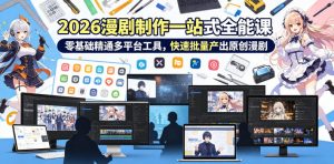 2026 AI漫剧制作一站式全能课，零基础精通多平台工具，快速批量产出原创漫剧-21资源库
