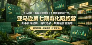 亚马逊第七期孵化陪跑营｜千单店铺实战打法，新手合规起店、避坑选品、数据运营全落地（更新0625）-21资源库