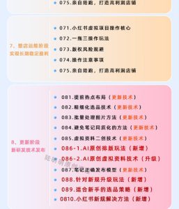 小红书虚拟项目特训班9.0,AI原创PPT技术全跑通,单品单店月纯利润几个W-21资源库