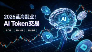 2026全新风口副业|AI智能Token交易,空闲时间轻松 賺 收益,无需全天盯盘【揭秘】-21资源库
