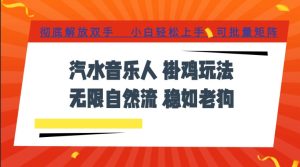 汽水音乐全程挂G最新玩法，无线自然流玩法，彻底解放双手，日入500+，可批量矩阵【揭秘】-21资源库