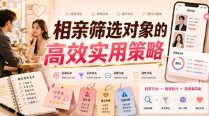 付费文章:相亲筛选对象的高效实用策略-21资源库