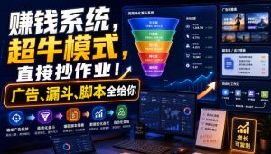 賺钱系统,超牛模式,直接抄作业!广告、漏斗、脚本全给你【原创双语字幕】-21资源库
