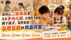 付费文章:如何让二胎家庭里天天争风吃醋、打得鸡飞狗跳的两个孩子,突然变成互帮互助的铁血同盟?-21资源库