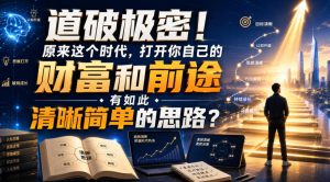 公众号灏泽异谈付费文:道破极密!原来这个时代,打开你自己的财富和前途,有如此清晰简单的思路?!-21资源库