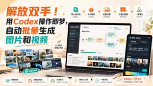 解放双手!用Codex操作即梦,自动批量生成图片和视频-21资源库