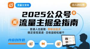 公众号流量主变现项目,普通人也能通过这个项目日入四位数(更新26年8月)-21资源库