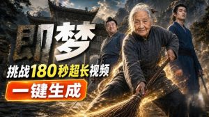 即梦挑战180秒超长视频!一键生成3分钟电影?完整制作流程详细分享!-21资源库