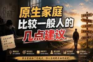 付费文章:给原生家庭比较一般人的几点建议-21资源库