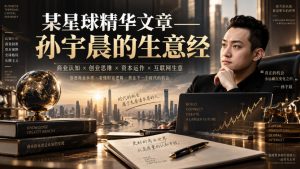 某星球精华文章——孙宇晨的生意经-21资源库
