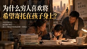 某社群精品文章：为什么穷人喜欢将希望寄托在孩子身上？-21资源库